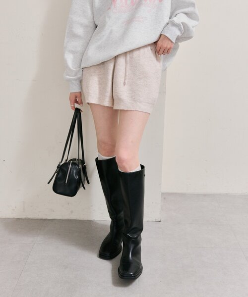 mystic(ミスティック)の「【ZOZO限定REVIVAL】26AWプレート付きニットパンツ(その他パンツ・レディース・グレー/アイボリー/ベージュ・FREE)」の8枚目の写真