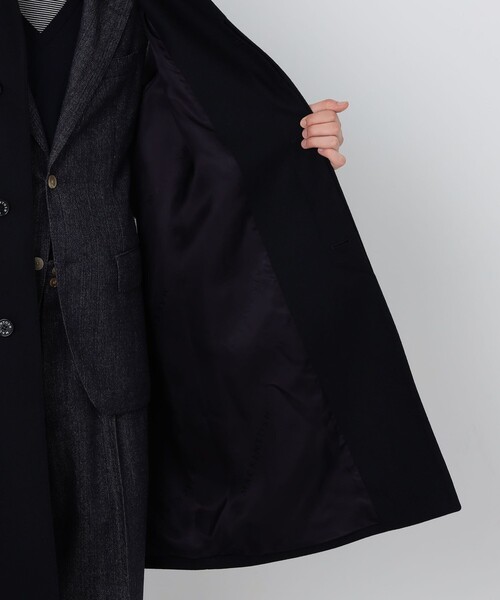 TOMORROWLAND （トゥモローランド）の「【WEB先行予約・別注】MACKINTOSH DUNKELD MODERN FIT EX ウールメルトン ステンカラーコート（ステンカラーコート・メンズ・ダークブラウン/ブラック/ネイビー・38/40/36）」の6枚目の写真