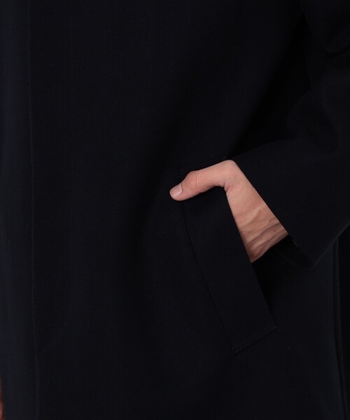 TOMORROWLAND （トゥモローランド）の「【WEB先行予約・別注】MACKINTOSH DUNKELD MODERN FIT EX ウールメルトン ステンカラーコート（ステンカラーコート・メンズ・ダークブラウン/ブラック/ネイビー・38/40/36）」の9枚目の写真