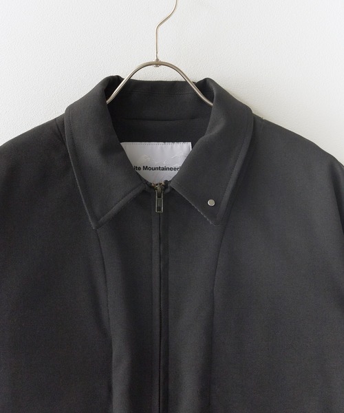 WHITE MOUNTAINEERING(ホワイトマウンテニアリング)の「White Mountaineering/ホワイトマウンテニアリング × Dickies /ディッキーズ WINDSTOPPER SHORT BLOUSON 防風 透湿 耐水 アウター ダブルジップ 襟付き シンプル ウール調 メンズ レディース 2026年 秋 秋服 冬 冬服(ブルゾン・メンズ・ブラック・1/2/3)」の3枚目の写真