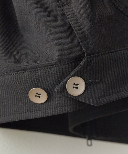 WHITE MOUNTAINEERING(ホワイトマウンテニアリング)の「White Mountaineering/ホワイトマウンテニアリング × Dickies /ディッキーズ WINDSTOPPER SHORT BLOUSON 防風 透湿 耐水 アウター ダブルジップ 襟付き シンプル ウール調 メンズ レディース 2026年 秋 秋服 冬 冬服(ブルゾン・メンズ・ブラック・1/2/3)」の8枚目の写真