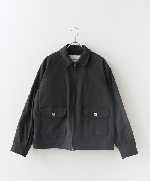 WHITE MOUNTAINEERING(ホワイトマウンテニアリング)の「White Mountaineering/ホワイトマウンテニアリング × Dickies /ディッキーズ WINDSTOPPER SHORT BLOUSON 防風 透湿 耐水 アウター ダブルジップ 襟付き シンプル ウール調 メンズ レディース 2026年 秋 秋服 冬 冬服(ブルゾン・メンズ・ブラック・1/2/3)」の14枚目の写真