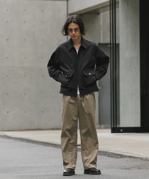 WHITE MOUNTAINEERING(ホワイトマウンテニアリング)の「White Mountaineering/ホワイトマウンテニアリング × Dickies /ディッキーズ WINDSTOPPER SHORT BLOUSON 防風 透湿 耐水 アウター ダブルジップ 襟付き シンプル ウール調 メンズ レディース 2026年 秋 秋服 冬 冬服(ブルゾン・メンズ・ブラック・1/2/3)」の15枚目の写真
