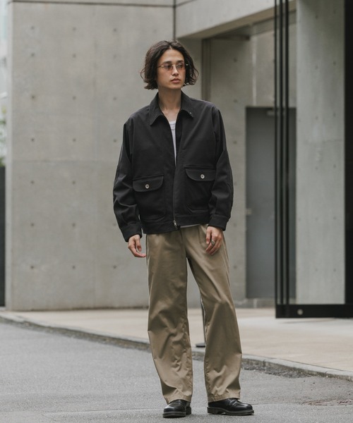 WHITE MOUNTAINEERING(ホワイトマウンテニアリング)の「White Mountaineering/ホワイトマウンテニアリング × Dickies /ディッキーズ WINDSTOPPER SHORT BLOUSON 防風 透湿 耐水 アウター ダブルジップ 襟付き シンプル ウール調 メンズ レディース 2026年 秋 秋服 冬 冬服(ブルゾン・メンズ・ブラック・1/2/3)」の16枚目の写真