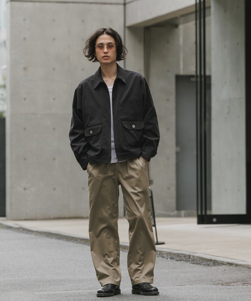 WHITE MOUNTAINEERING(ホワイトマウンテニアリング)の「White Mountaineering/ホワイトマウンテニアリング × Dickies /ディッキーズ WINDSTOPPER SHORT BLOUSON 防風 透湿 耐水 アウター ダブルジップ 襟付き シンプル ウール調 メンズ レディース 2026年 秋 秋服 冬 冬服(ブルゾン・メンズ・ブラック・1/2/3)」の17枚目の写真