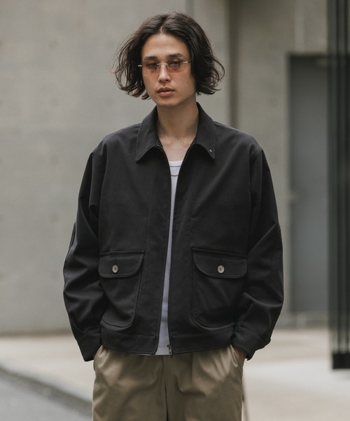 WHITE MOUNTAINEERING(ホワイトマウンテニアリング)の「White Mountaineering/ホワイトマウンテニアリング × Dickies /ディッキーズ WINDSTOPPER SHORT BLOUSON 防風 透湿 耐水 アウター ダブルジップ 襟付き シンプル ウール調 メンズ レディース 2026年 秋 秋服 冬 冬服(ブルゾン・メンズ・ブラック・1/2/3)」の13枚目の写真