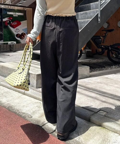 CIAOPANIC(チャオパニック)の「リボンレイヤードラインストーンスラックス(スラックス・レディース・ブラック/グレー・ONE SIZE)」の19枚目の写真