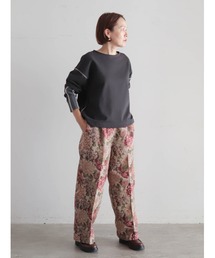 FIL DE FER（フィルデフェール）の「ビッグフラワーJQ　イージーパンツ（その他パンツ）」
