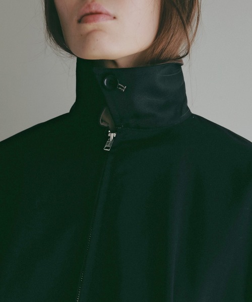 MANOF(マノフ)の「COTTON ZIP BLOUSON(ブルゾン・レディース・ブラック/ベージュ・M/S)」の17枚目の写真