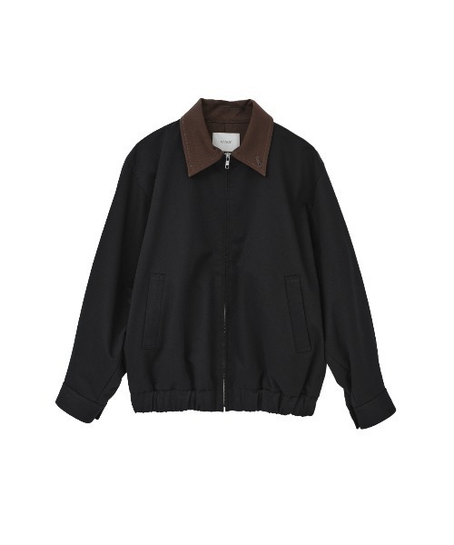 MANOF(マノフ)の「COTTON ZIP BLOUSON(ブルゾン・レディース・ブラック/ベージュ・M/S)」の13枚目の写真