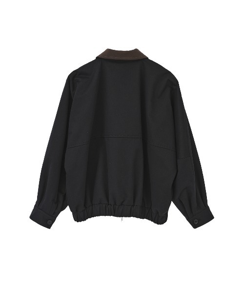 MANOF(マノフ)の「COTTON ZIP BLOUSON(ブルゾン・レディース・ブラック/ベージュ・M/S)」の14枚目の写真