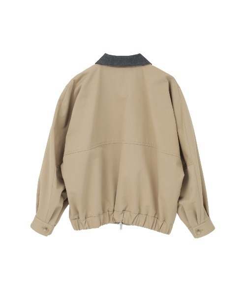 MANOF(マノフ)の「COTTON ZIP BLOUSON(ブルゾン・レディース・ブラック/ベージュ・M/S)」の19枚目の写真
