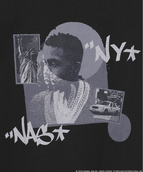 BAYFLOW（ベイフロー）の「【Nas】アートグラフィックTEE [一部店舗・WEB限定]（Tシャツ/カットソー・メンズ・ブラック/ホワイト/ベージュ・SMALL/MEDIUM/LARGE）」の11枚目の写真
