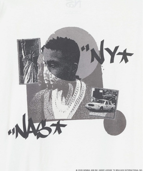 BAYFLOW（ベイフロー）の「【Nas】アートグラフィックTEE [一部店舗・WEB限定]（Tシャツ/カットソー・メンズ・ブラック/ホワイト/ベージュ・SMALL/MEDIUM/LARGE）」の15枚目の写真
