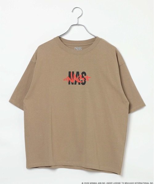 BAYFLOW（ベイフロー）の「【Nas】アートグラフィックTEE [一部店舗・WEB限定]（Tシャツ/カットソー・メンズ・ブラック/ホワイト/ベージュ・SMALL/MEDIUM/LARGE）」の4枚目の写真