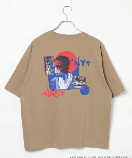 BAYFLOW（ベイフロー）の「【Nas】アートグラフィックTEE [一部店舗・WEB限定]（Tシャツ/カットソー・メンズ・ブラック/ホワイト/ベージュ・SMALL/MEDIUM/LARGE）」の5枚目の写真