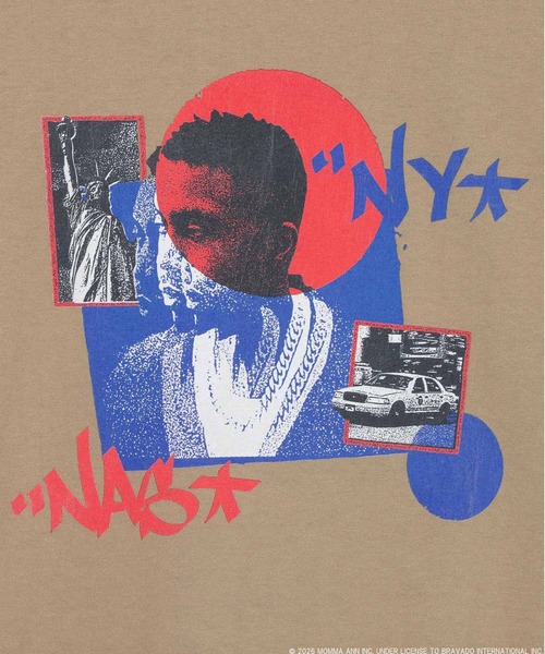 BAYFLOW（ベイフロー）の「【Nas】アートグラフィックTEE [一部店舗・WEB限定]（Tシャツ/カットソー・メンズ・ブラック/ホワイト/ベージュ・SMALL/MEDIUM/LARGE）」の7枚目の写真