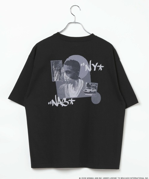 BAYFLOW（ベイフロー）の「【Nas】アートグラフィックTEE [一部店舗・WEB限定]（Tシャツ/カットソー・メンズ・ブラック/ホワイト/ベージュ・SMALL/MEDIUM/LARGE）」の9枚目の写真