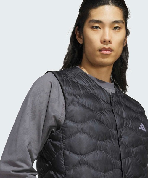 adidas（アディダス）の「クライマウォーム ウーブンベスト【adidas Golf/アディダスゴルフ】（ダウンベスト・メンズ・グレー・LARGE/MEDIUM/SMALL/X-LARGE/XX-LARGE）」の3枚目の写真