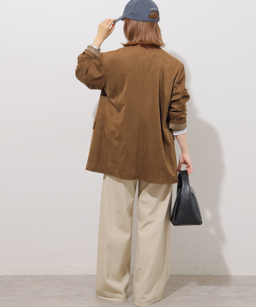JOURNAL STANDARD relume(ジャーナルスタンダード レリューム)の「フェイクレザーシングルジャケット(テーラードジャケット・レディース・チョコ/ブラウン・FREE)」の11枚目の写真