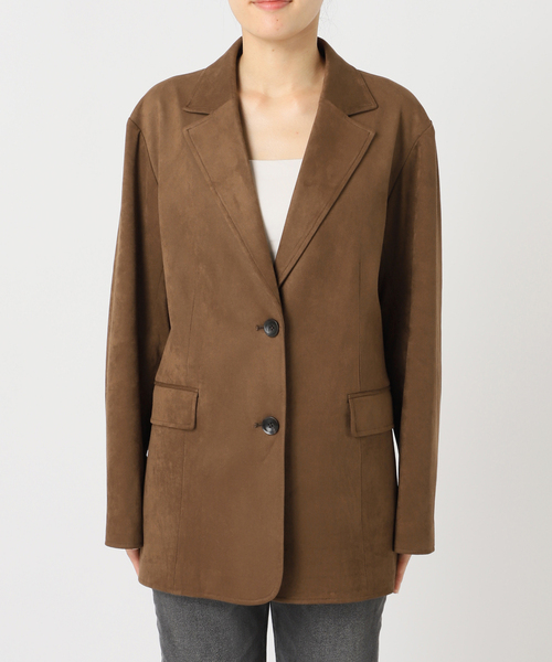 JOURNAL STANDARD relume(ジャーナルスタンダード レリューム)の「フェイクレザーシングルジャケット(テーラードジャケット・レディース・チョコ/ブラウン・FREE)」の16枚目の写真