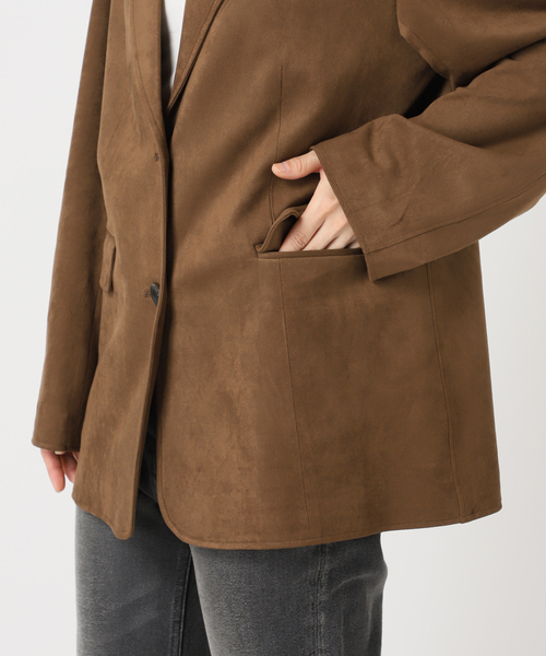 JOURNAL STANDARD relume(ジャーナルスタンダード レリューム)の「フェイクレザーシングルジャケット(テーラードジャケット・レディース・チョコ/ブラウン・FREE)」の21枚目の写真