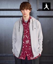 【BOWLER HAT LABEL】ジップアップ スウェットパーカー