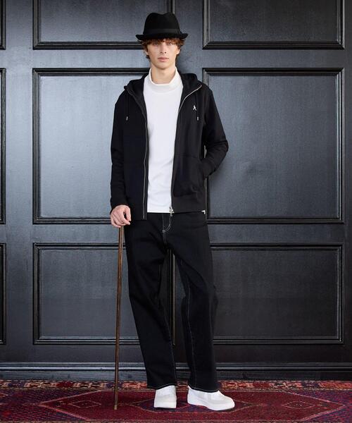 TAKEO KIKUCHI(タケオキクチ)の「【BOWLER HAT LABEL】ジップアップ スウェットパーカー(パーカー・メンズ・ブラック/ダークグレー・04/03/02)」の7枚目の写真