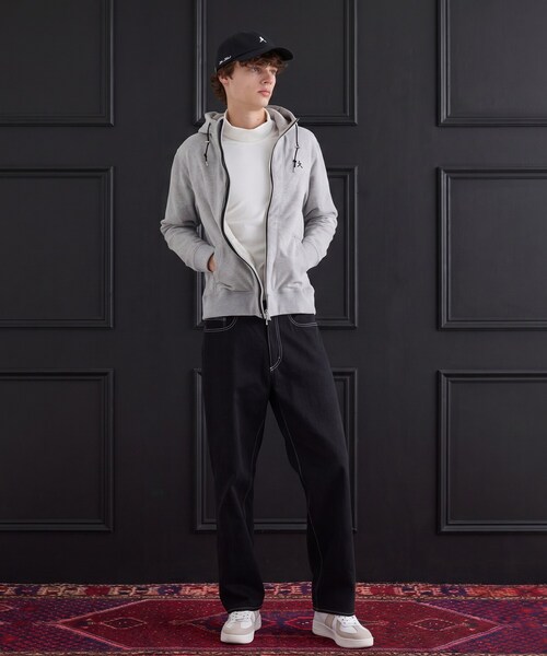TAKEO KIKUCHI(タケオキクチ)の「【BOWLER HAT LABEL】ジップアップ スウェットパーカー(パーカー・メンズ・ブラック/ダークグレー・04/03/02)」の13枚目の写真