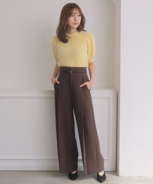 NOELA(ノエラ)の「ラメシャギーニット(ニット/セーター・レディース・ライトグリーン/オフホワイト/ベージュ/イエロー・FREE)」の9枚目の写真