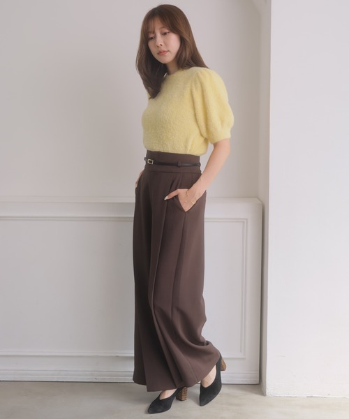 NOELA(ノエラ)の「ラメシャギーニット(ニット/セーター・レディース・ライトグリーン/オフホワイト/ベージュ/イエロー・FREE)」の10枚目の写真