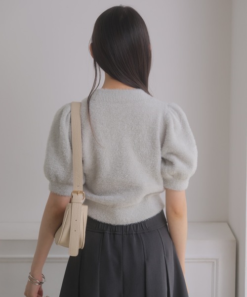 NOELA(ノエラ)の「ラメシャギーニット(ニット/セーター・レディース・ライトグリーン/オフホワイト/ベージュ/イエロー・FREE)」の16枚目の写真