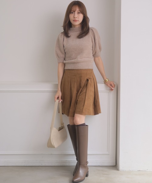 NOELA(ノエラ)の「ラメシャギーニット(ニット/セーター・レディース・ライトグリーン/オフホワイト/ベージュ/イエロー・FREE)」の17枚目の写真