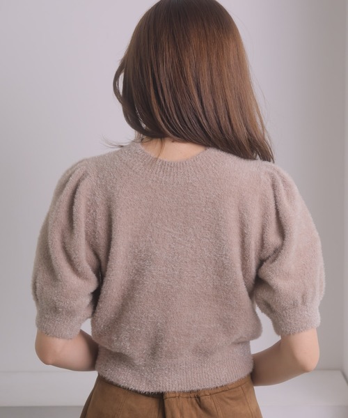 NOELA(ノエラ)の「ラメシャギーニット(ニット/セーター・レディース・ライトグリーン/オフホワイト/ベージュ/イエロー・FREE)」の20枚目の写真