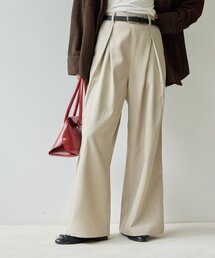 【Noka】クロスタックワイドパンツ《WEB限定》