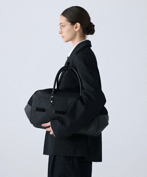 soerte(ソエルテ)の「Modern Classic Cow Leather Boston Bag/モダンクラシックカウレザーボストンバッグ(ハンドバッグ・メンズ・ブラック・FREE)」の16枚目の写真