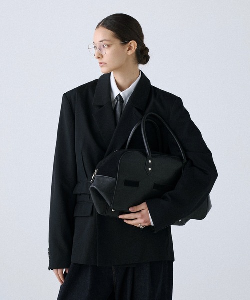 soerte(ソエルテ)の「Modern Classic Cow Leather Boston Bag/モダンクラシックカウレザーボストンバッグ(ハンドバッグ・メンズ・ブラック・FREE)」の17枚目の写真