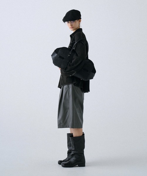 soerte(ソエルテ)の「Modern Classic Cow Leather Boston Bag/モダンクラシックカウレザーボストンバッグ(ハンドバッグ・メンズ・ブラック・FREE)」の18枚目の写真