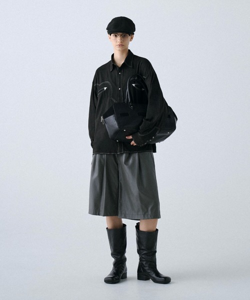 soerte(ソエルテ)の「Modern Classic Cow Leather Boston Bag/モダンクラシックカウレザーボストンバッグ(ハンドバッグ・メンズ・ブラック・FREE)」の20枚目の写真