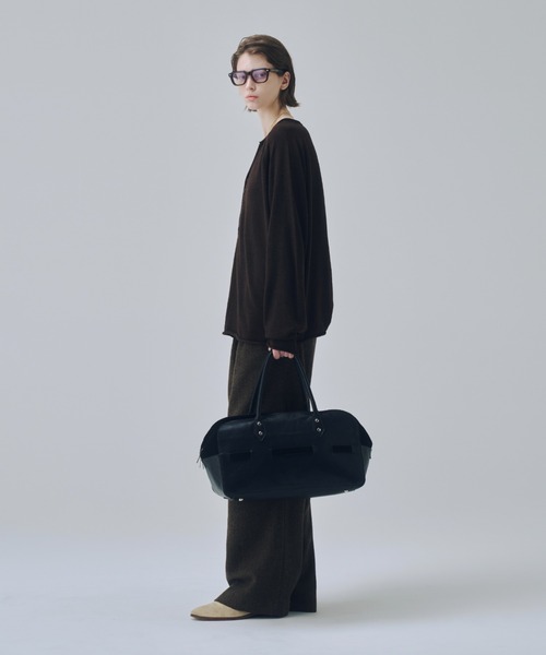 soerte(ソエルテ)の「Modern Classic Cow Leather Boston Bag/モダンクラシックカウレザーボストンバッグ(ハンドバッグ・メンズ・ブラック・FREE)」の15枚目の写真