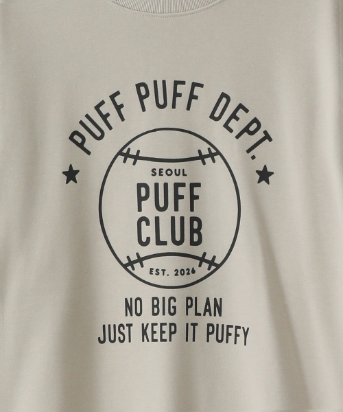PUFF PUFF DEPT(パフパフ・デプト)の「BASEBALL スウェットシャツ グレイッシュベージュ(スウェット・レディース・その他・LARGE/MEDIUM/X-LARGE)」の4枚目の写真