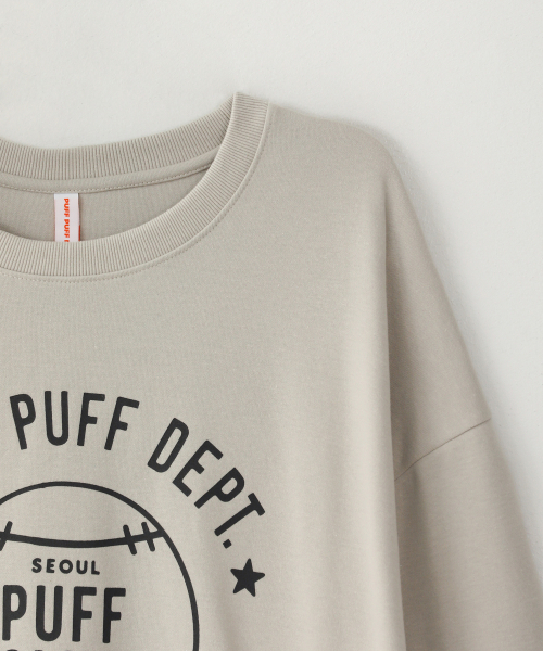 PUFF PUFF DEPT(パフパフ・デプト)の「BASEBALL スウェットシャツ グレイッシュベージュ(スウェット・レディース・その他・LARGE/MEDIUM/X-LARGE)」の5枚目の写真