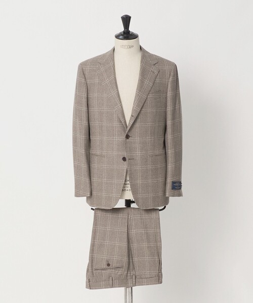 UNITED ARROWS(ユナイテッドアローズ)の「Vitale Barberis Canonico ウィンドウペン シングル 3ボタン スーツ MC―MODEL(セットアップ・メンズ・ベージュ・48/46)」の6枚目の写真