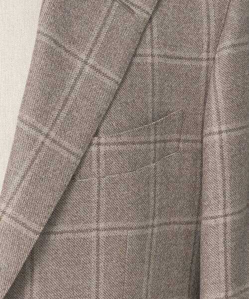 UNITED ARROWS(ユナイテッドアローズ)の「Vitale Barberis Canonico ウィンドウペン シングル 3ボタン スーツ MC―MODEL(セットアップ・メンズ・ベージュ・48/46)」の9枚目の写真