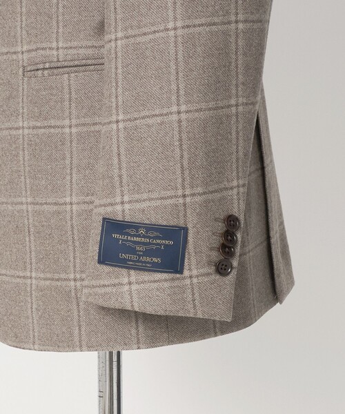 UNITED ARROWS(ユナイテッドアローズ)の「Vitale Barberis Canonico ウィンドウペン シングル 3ボタン スーツ MC―MODEL(セットアップ・メンズ・ベージュ・48/46)」の10枚目の写真