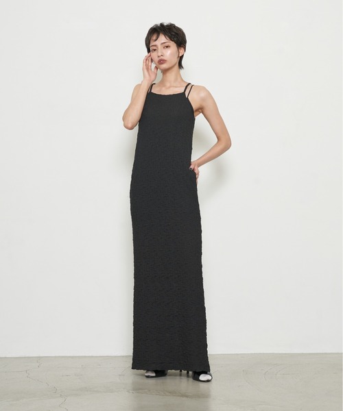 OFROOM(オフルーム)の「【2026秋冬新作】Shirred American Sleeve One-piece|シャーリングアメスリワンピース(ワンピース・レディース・ブラウン/ブラック/マスタード・MT/MEDIUM)」の5枚目の写真