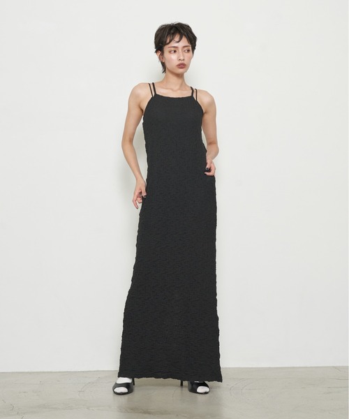 OFROOM(オフルーム)の「【2026秋冬新作】Shirred American Sleeve One-piece|シャーリングアメスリワンピース(ワンピース・レディース・ブラウン/ブラック/マスタード・MT/MEDIUM)」の6枚目の写真