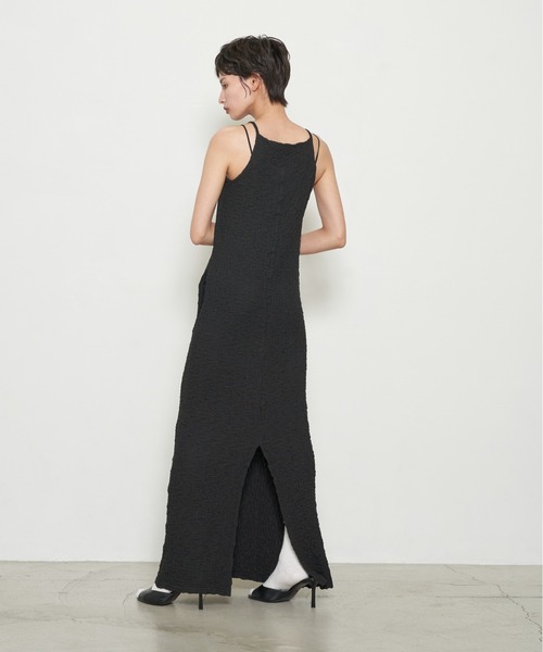 OFROOM(オフルーム)の「【2026秋冬新作】Shirred American Sleeve One-piece|シャーリングアメスリワンピース(ワンピース・レディース・ブラウン/ブラック/マスタード・MT/MEDIUM)」の10枚目の写真