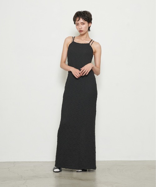 OFROOM(オフルーム)の「【2026秋冬新作】Shirred American Sleeve One-piece|シャーリングアメスリワンピース(ワンピース・レディース・ブラウン/ブラック/マスタード・MT/MEDIUM)」の14枚目の写真