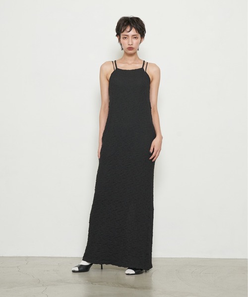 OFROOM(オフルーム)の「【2026秋冬新作】Shirred American Sleeve One-piece|シャーリングアメスリワンピース(ワンピース・レディース・ブラウン/ブラック/マスタード・MT/MEDIUM)」の15枚目の写真